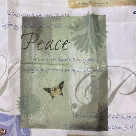 🌹Saturday Knight Inspired Faith, Joy, Love, Piece, message shower curtain - Picture 15 of 16